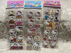 Retro Vintage Look Hello Kitty 3D Bubble Puffy Stickers 3 sets (#30)