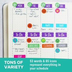 Practical Planner Stickers – Value Pack 48 Sheets, 6 Months of Aesthetic Agen…