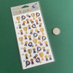 Vtg Stickopotamus Binder Stickers- Awards Trophy’s Sports Olympics School