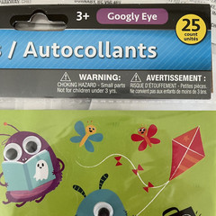 JOT GOOGLY EYE STICKERS~Lot of 5 Pkg’s, (total of 125 stickers) New Variety