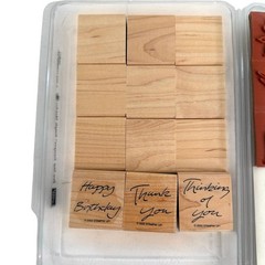Stampin’ Up set of 12 rubber stamps simple sketches collection