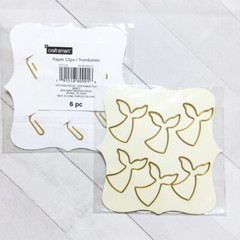 CraftSmart Mermaid Whale Paper Clips 12 Gold Designer Fashion Planner Accessory