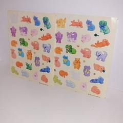 Vintage 80s Hallmark Stickers – Cats & Dogs Puppies & Kittens 2 Sheets 1985