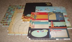 Carta Bella 12×12 Double Sided Scrapbook Paper Lot of Ten ~ Outer Space Academy