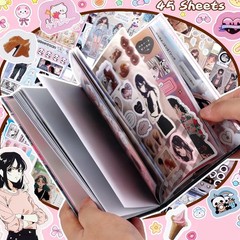 Japanese Manga Style Sticker Book Flower Dance sprigs Romantic Memory Series,…