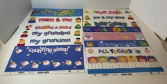E K Success Pebbles “Over-Alls” Lot (13) Mom Dad Grandma Grandpa Cardstock