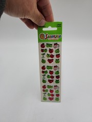 Vintage Sandylion Red Green Apple Prismatic Stickers holographic small NEW
