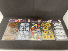 Lot of 50 Large Scrapbooking Lot Stickers Dimensional Stickers Stickers Cut outs