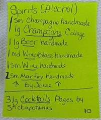 Lot 10 Jolee’s Boutique Alcohol Stickers Beer Wine Martini Champagne Cocktails