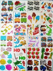 VINTAGE STICKERS LOT OF 176 MODULES HAMBLY STUDIOS PRISMATIC/GLITTER NO REPEATS