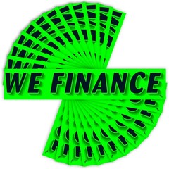Versa Tags Dealership Stickers 12 Pack of We Finance Stickers Car Lot Windshield