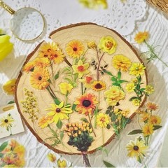 40pcs/set Natural Flower Sticker for Scrapbooking,Self-Adhesive Scrapbooking diy