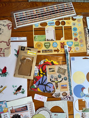 Large Mixed Lot of Metal Paper Thick Cardboard Scrapbooking Accents – includes