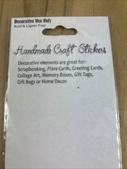 Handmade Craft Stickers Doves Flowers In Vase Acid Lignin Free