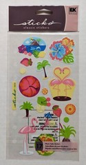 Sticko Summer In The Tropics Tropical Beach Vacation Scrapbooking Stickers RARE