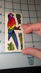 Vintage Stickers BJs Parrots 1 Module