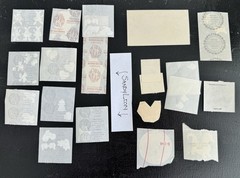 80s Sticker Lot Original Back SandyLion Hambly Foil Dragon Hallmark Russ Puffy