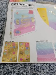 Binder Decorating Kit/Lot Of 2-45 Stickers-2 Insert Sheets Each/New
