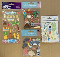 Hawaii Scrapbook Cardmaking Lot! Stickers, Etc. Jolee’s Boutique, Creative Imag.