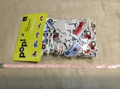 New Package of Pop! 72 Count Foam Stickers Assorted Vehicles