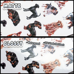 Poodle Dog Stickers for Journals, Scrapbooks, Planners, Glossy, Matte