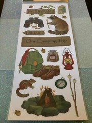 AMERICAN TRADITIONAL STICKER COLLECTION ‘WOODLANDS’ EARTHTONES CAMPING 16 PCS
