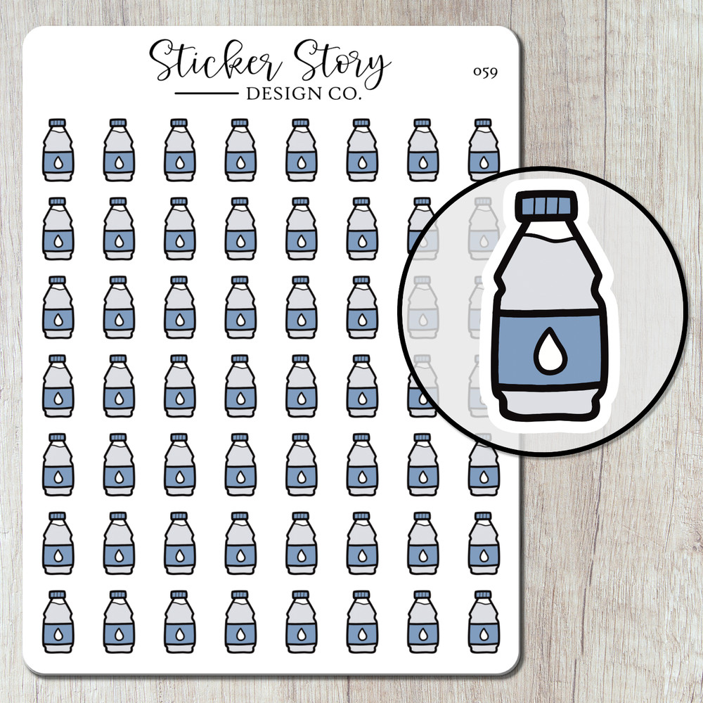 Water Bottle Planner Stickers