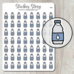 Water Bottle Planner Stickers