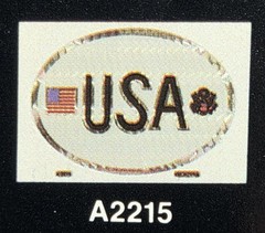 7 Selectra VTG Patriotic American USA Prismatic Flag Stickers, 250th Anniversary