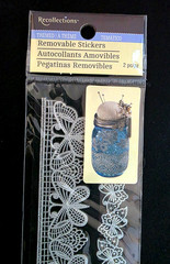 RECOLLECTIONS Themed Removable Stickers – 12″ LACE BUTTERFLIES BORDERS – 2 pcs