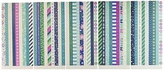 Winter Wonderland Washi Tape Book 54 Designs = 6 Sheets x 9 styles ea Pebbles L6