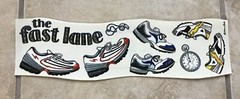 Large Karen Foster Sticker Parade «The Fast Lane» Running Stickers *