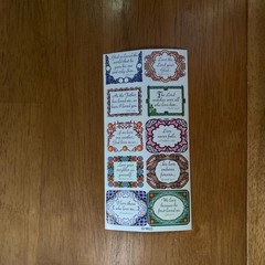 50pc 5 Sheet Vintage Jesus Faith Christian Bible Verse Stickers Laptop Scrapbook