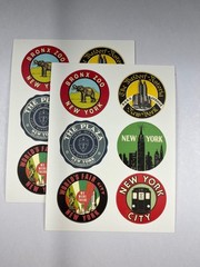 Cavallini & Co. New York City Vintage Sticker Set, Assorted