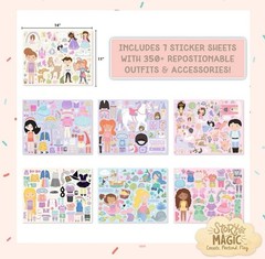 Story Magic Large Sticker Book 14×11″ Over 350 Stickers