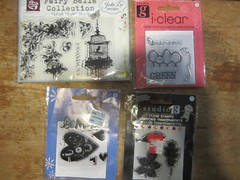LOT OF 13 PACKS CLEAR SELF CLINGING STAMP SET NEW OLD STOCK