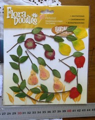 FRUIT and LEAVES on STEMS – Handmade Paper Flora Doodles Petaloo – CMC
