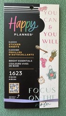 Happy Planner Classic Sticker Sheets Bright Essentials Multicolor 1623 Piece NEW