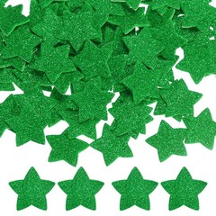 1.8″x1.8″ Star Foam Stickers, 60Pcs EVA Glitters Foam Shape Sticker, Green