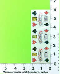 Sandylion Bridge Poker Playing Cards Casino Gambling Sticker Sheet Strip