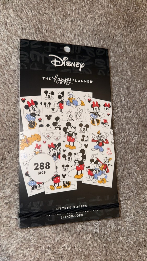 The Happy Planner DISNEY Value Pack Stickers LARGE MICKEY MOUSE & MINNIE -288pcs