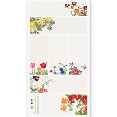 Stickii – Flower Labels – 1 Spring Garden Florals Sticker Sheet – Crafts Gifts