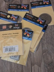 Dazzles Hot Off The Press Metal Monogram Charm Token Lot (7 Packages
