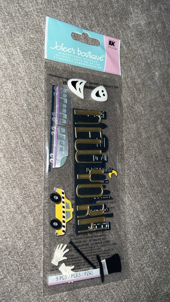 Jolee’s boutique New York City Travel Scrapbooking Title Stickers SPJT66