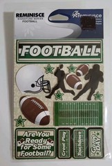 Reminisce Signature Series «FOOTBALL» Dimensional Stickers