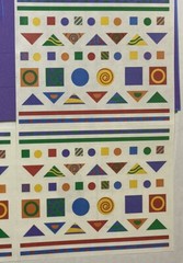 Creative Memories Geometric Shapes Stickers & Die Cuts Lot 90’s Primary Colors
