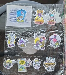 Vintage 1983 Imperial Sticker Album LOADED 150+ Stickers Snoopy Hello Kitty CPK