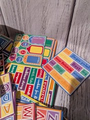 Multicolor Scrapbooking Chipboard Lot Alphabet Letters Numbers Words
