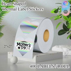 Direct Thermal Labels Holographic Stickers Self-Adhesive for Logo Xmas Card Tag