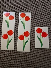 Vintage Mrs. Grossman Floral Flower Sticker Sheets Lot – Tulips Lillies Pansies